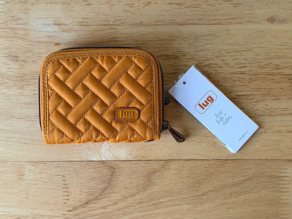 Lug Mini Handspring RFID Wallet Orange Travel Small Credit Card Money - Picture 2 of 13